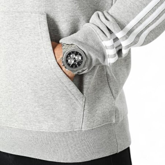 Adidas Originals 2 PC Sweatsuit Men's Size XL Fleece 3 Stripe Tracksuit NWT - Picture 6 of 15